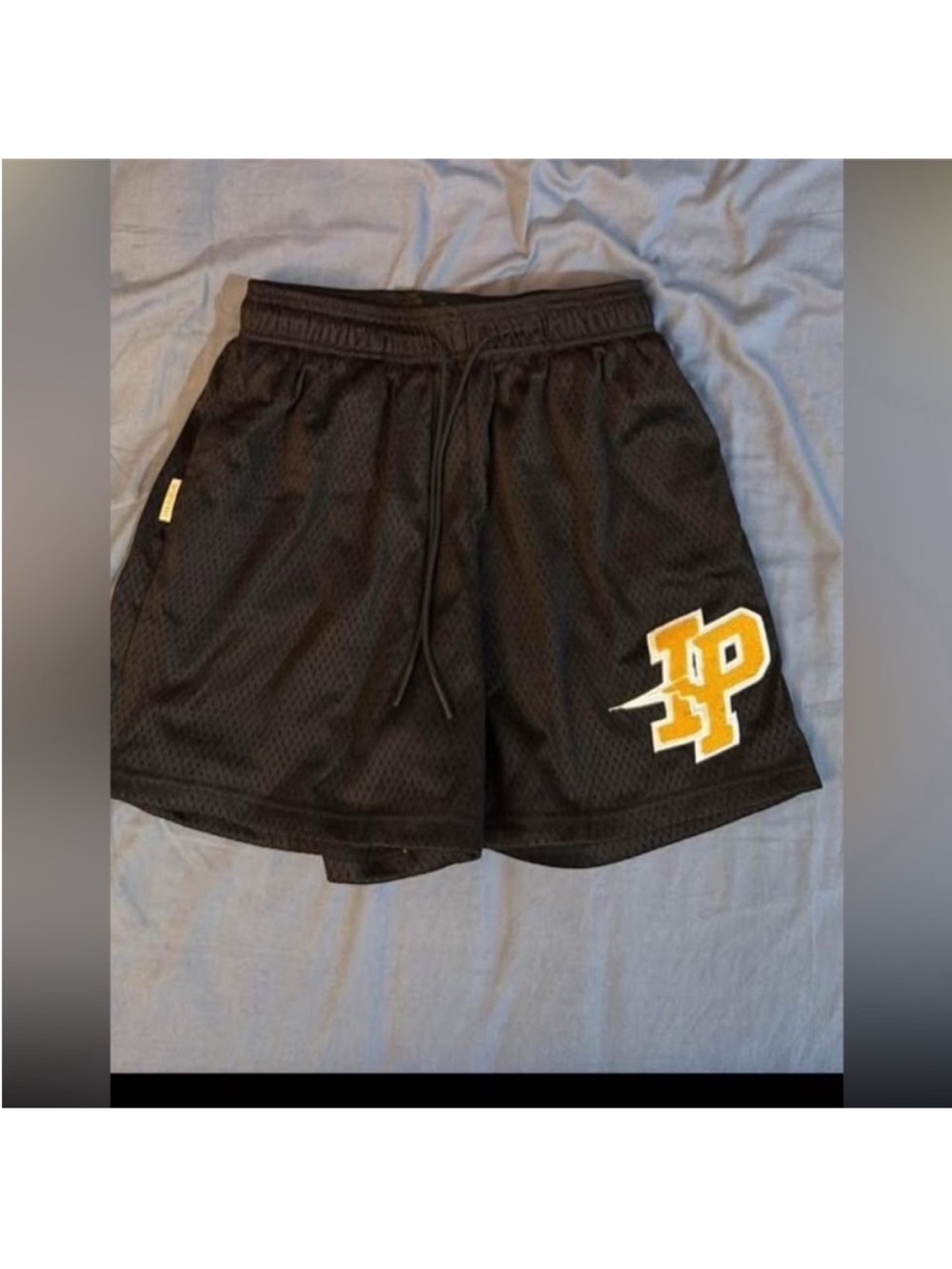 Inaka Power Athletic Shorts with Yellow 'PP' Patch